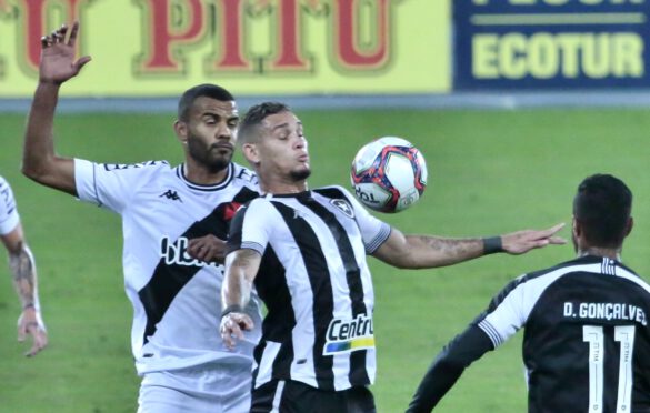 O Botafogo não deu chance aos atacantes do Vasco